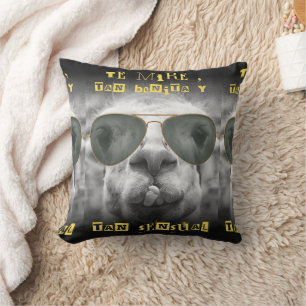 llama quote throw pillow
