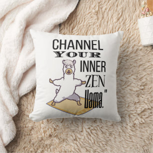 llama quotes throw pillow