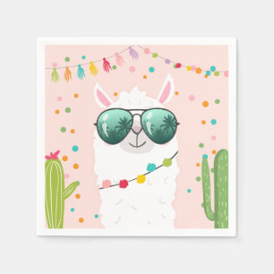 Llama Rama Paper Napkins Fiesta Party Alpaca