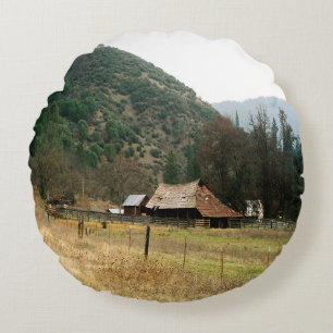 Llama Ranch..... Round Pillow