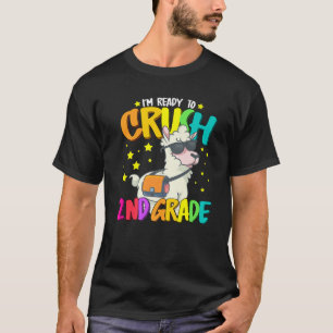 Llama Ready To Crush Second Grade Back To School 2 T-Shirt