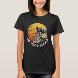 Llama Retro No Prob Llama  Tee