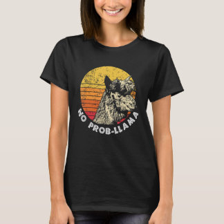 Llama Retro No Prob Llama  Tee