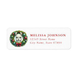 Llama Return Address Label