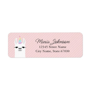 Llama Return Address Labels