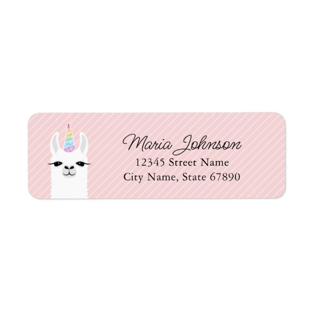 Llama Return Address Labels (Front)