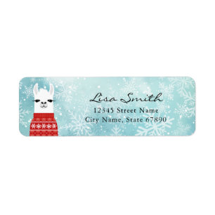 Llama Return Address Labels