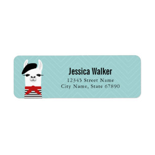 Llama Return Address Labels