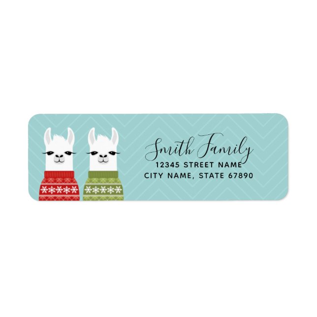 Llama Return Address Labels (Front)
