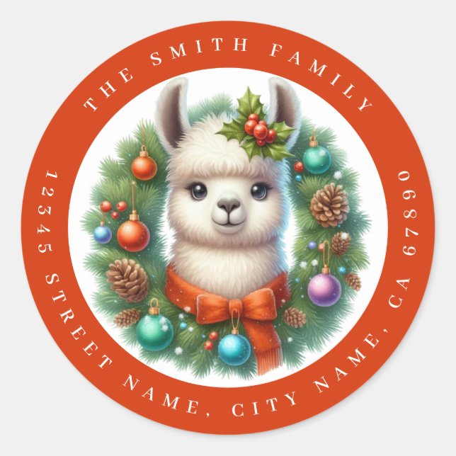 Llama Return Address Labels (Front)