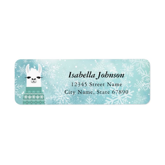 Llama Return Address Labels (Front)
