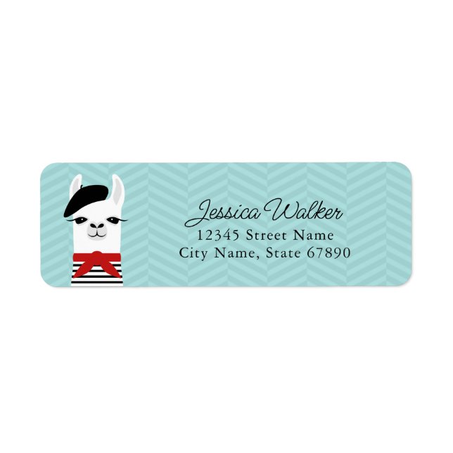 Llama Return Address Labels (Front)