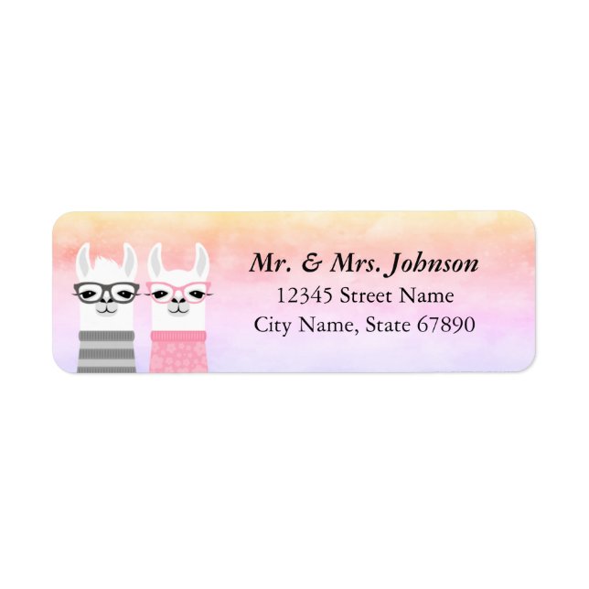 Llama Return Address Labels (Front)
