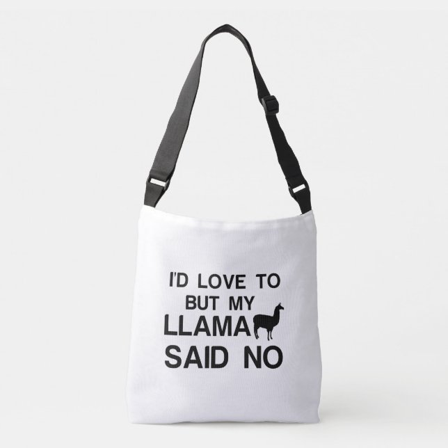 LLAMA SAID NO CROSSBODY BAG (Front)