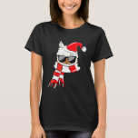 Llama Santa Hat Alpaca Christmas T-Shirt<br><div class="desc">Llama Santa Hat Alpaca Christmas</div>
