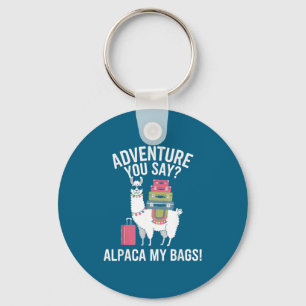 Llama Say You Saying Bags Alpaca Adventure Keychain