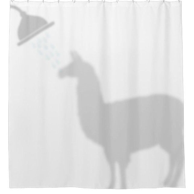 Llama Shadow Silhouette Shadow Buddies Shower (Front)