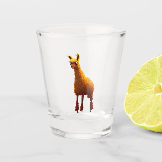 Llama Shot Glass (Front)