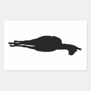 Llama Silhouette (front facing) Sticker