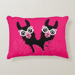 Llama Sisters Accent Pillow
