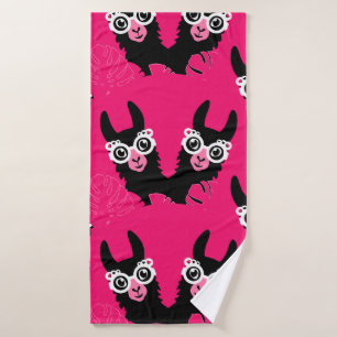 Llama Sisters Bath Towel