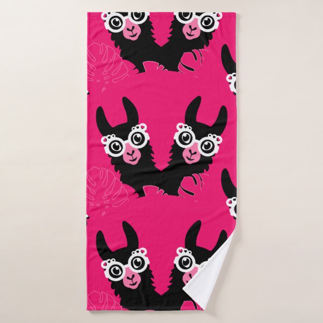 Llama Sisters Bath Towel (Bath Towel)