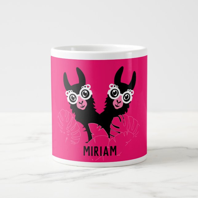 Llama Sisters Large Coffee Mug (Front)