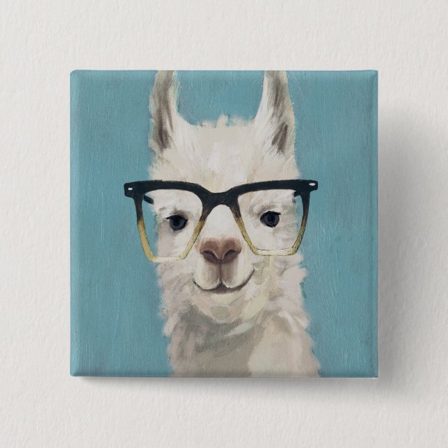 Llama Specs - Square 2 Inch Square Button (Front)