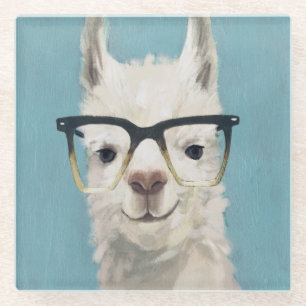 Llama Specs - Square Glass Coaster