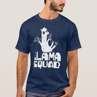 Llama Squad Animal Llamas Cute Sayings retro T-Shirt