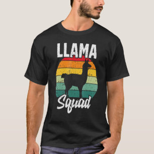 Llama Squad Cool Llama Vintage Llamas 1 T-Shirt