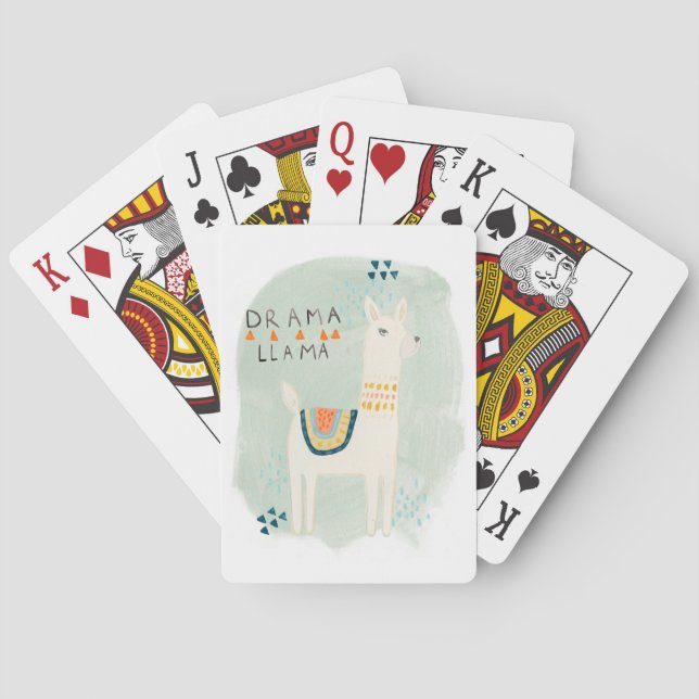 Llama Squad - Drama Llama Playing Cards (Back)
