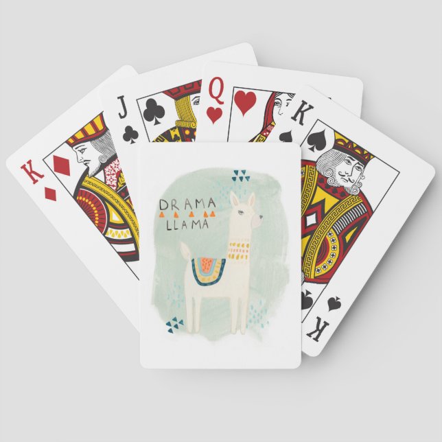 Llama Squad - Drama Llama Playing Cards (Back)