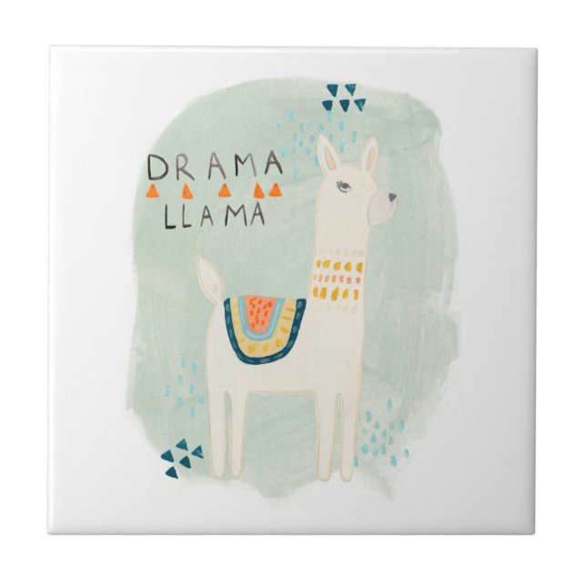Llama Squad - Drama Llama Tile (Front)