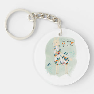 Llama Squad - No Prob-llama Keychain