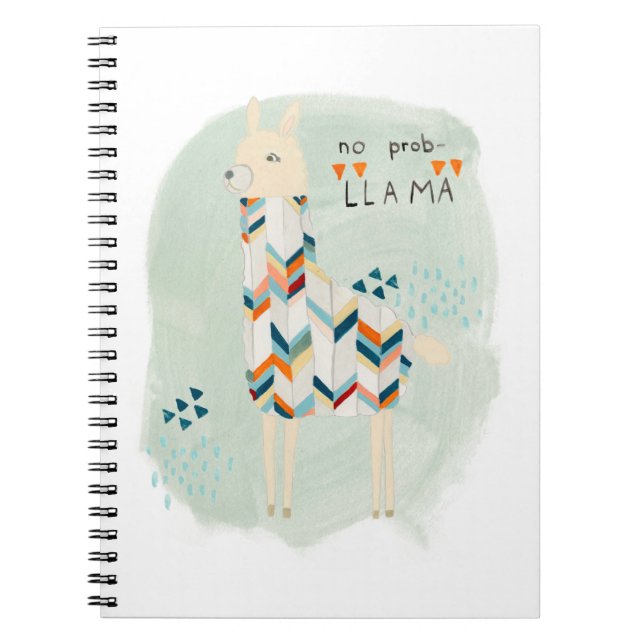 Llama Squad - No Prob-llama Notebook (Front)