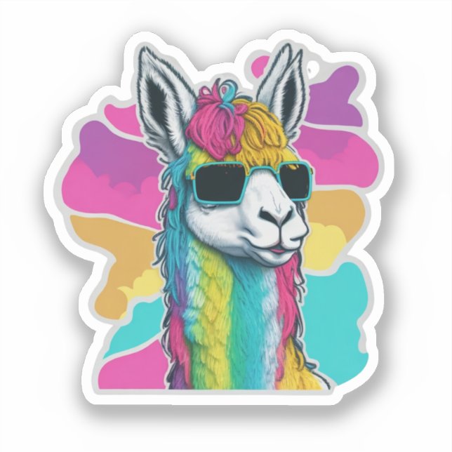 Llama Stickers for Journalling and Scrapbooking (Front)