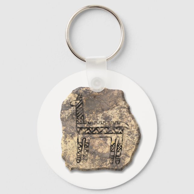Llama-stone Keychain (Front)