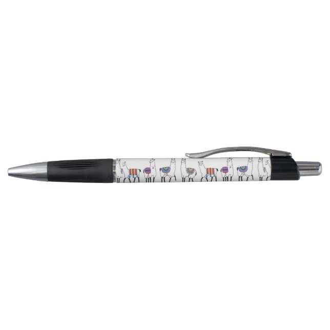 Llama Stripe Pattern Pen (Top)
