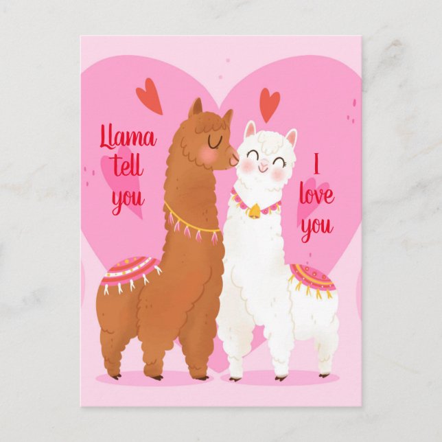 Llama Tell you   Postcard (Front)