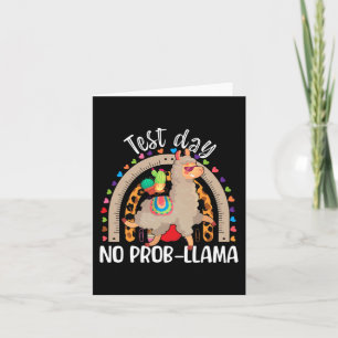 Llama Test Day May 2024 No Prob-llama Llama Teache Card