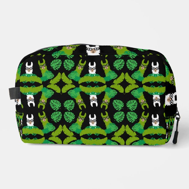 Llama Themed Print Dopp Kit (Front)