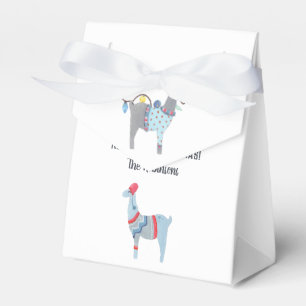 Llama themed Ugly Sweater Christmas Party Favor Box