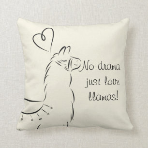 Llama Throw Pillow
