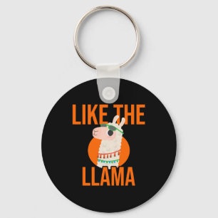 Llama Unicorn Lama animal trends saying gift Keychain