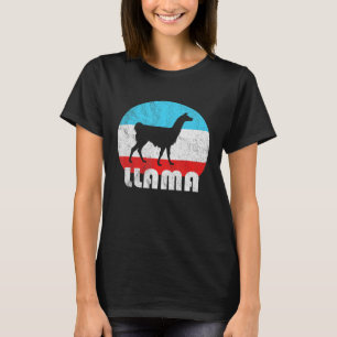 Llama Vintage Retro Silhouette T-Shirt