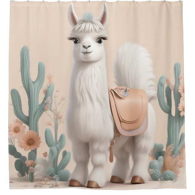 Llama with Saddle in the Desert (Front)