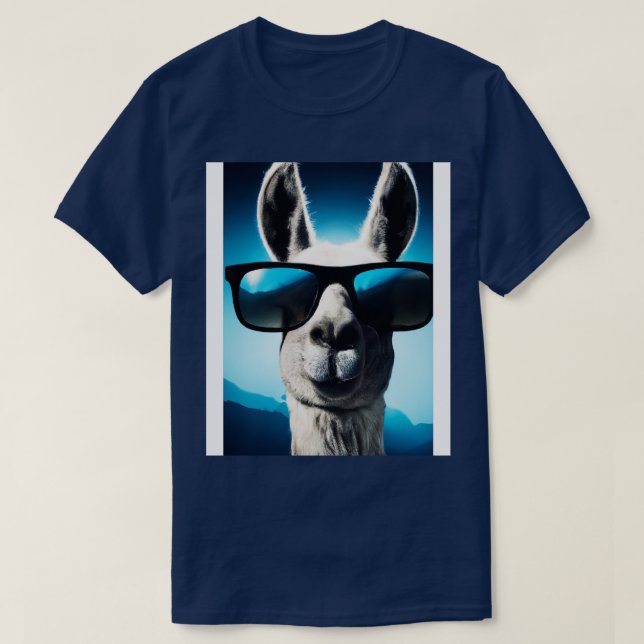 Llama with Sunglasses T-Shirt (Design Front)