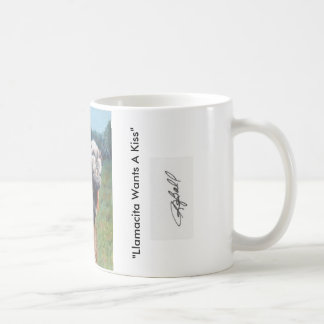 "Llamacita Wants A Kiss" coffee mug