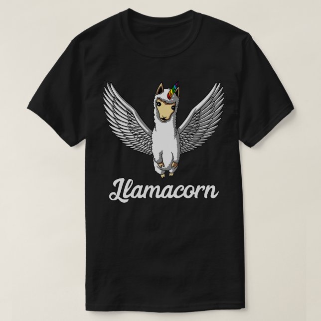 Llamacorn Llama Unicorn Alpaca T-Shirt (Design Front)